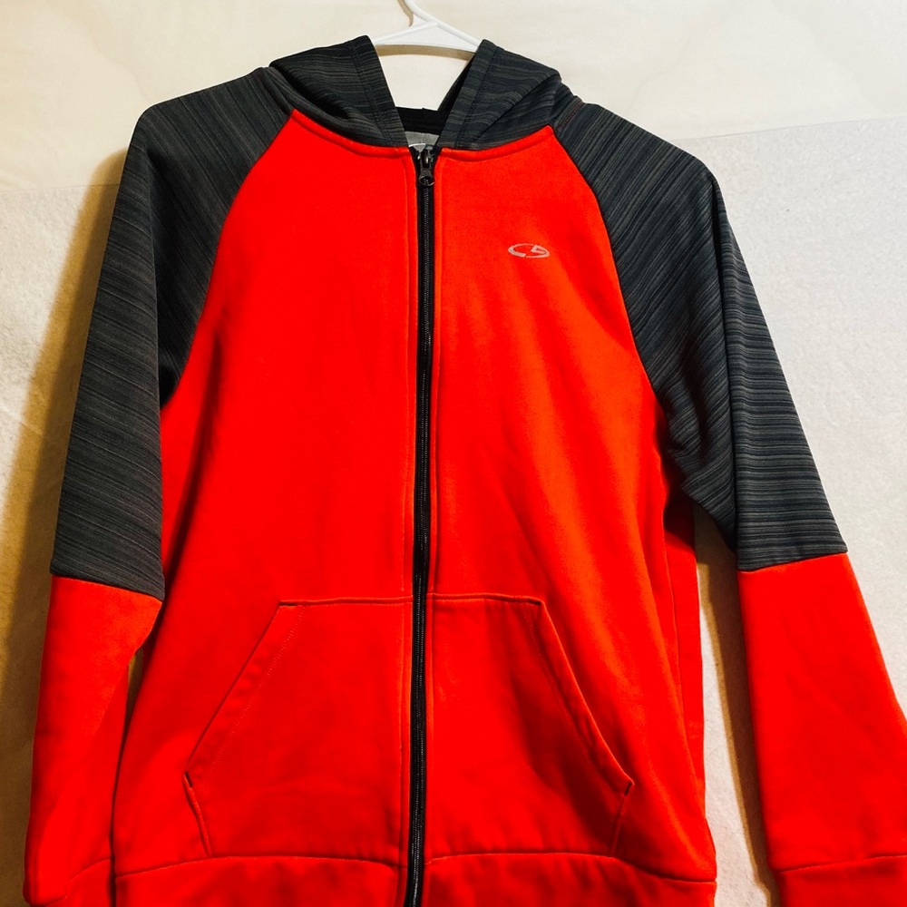 Champion Boys Long Sleeve Hoodie Zip Jacket Sz L